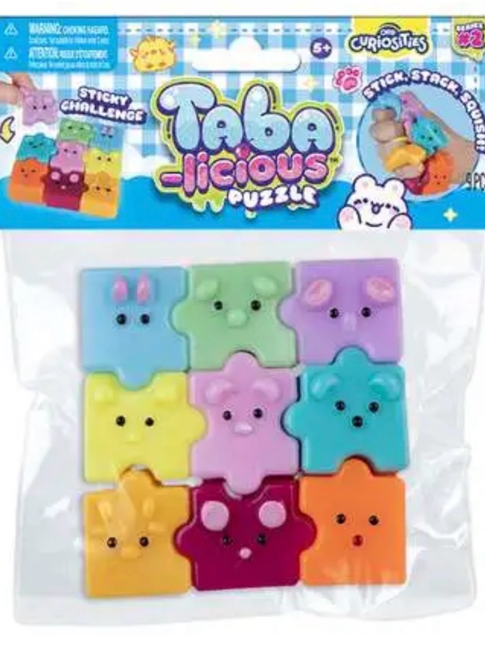 Taba Squishy Puzzle Kids Toy - Colorful Squishy Animal Blocks